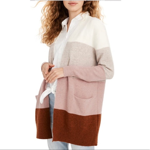 Madewell Sweaters - Madewell Ryder Stripe Cardigan Sweater